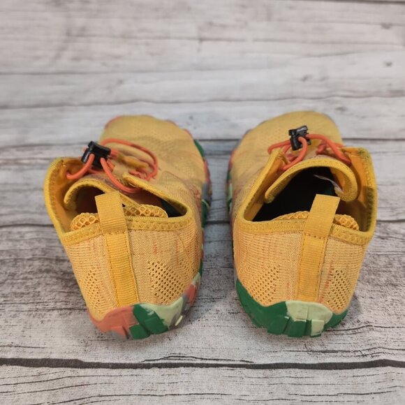Saguaro Barefoot Shoes Yellow Knit Minimalist Trail Running Shoes – Unisex EU 38 - Picture 7 of 9